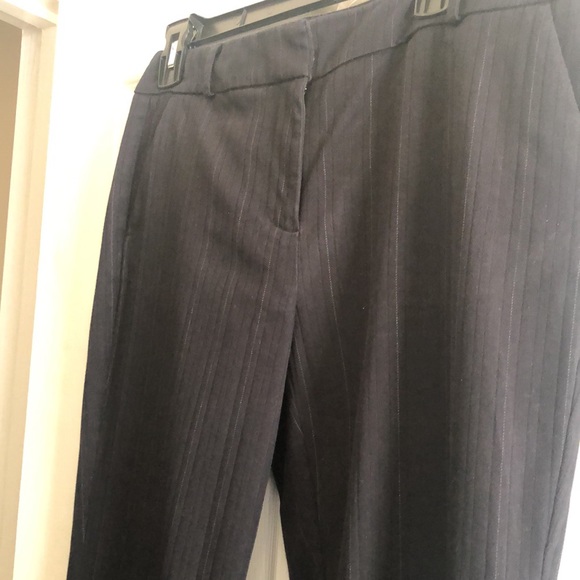 Women’s New York and Company Black Pants with White Stripes - Picture 2 of 4